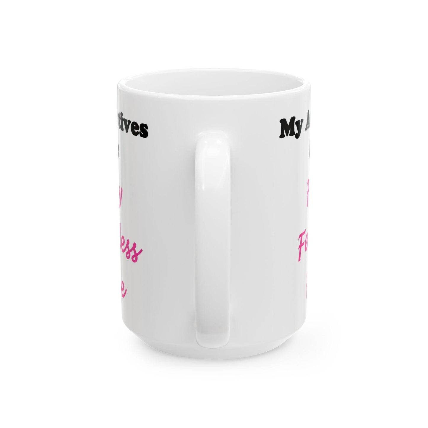 Adj. Foxy Free (White) - Ceramic Mug, (11oz, 15oz) - Better Mode