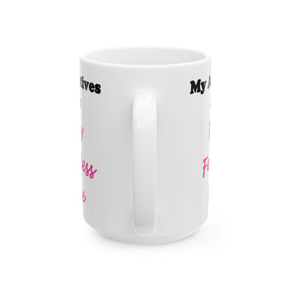 Adj. Foxy Free (White) - Ceramic Mug, (11oz, 15oz) - Better Mode