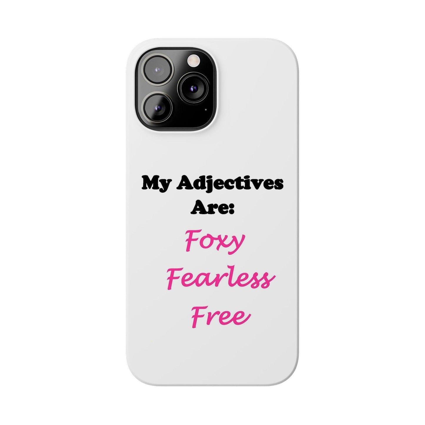 Adj. Foxy free (White) - Slim Phone Cases - Better Mode