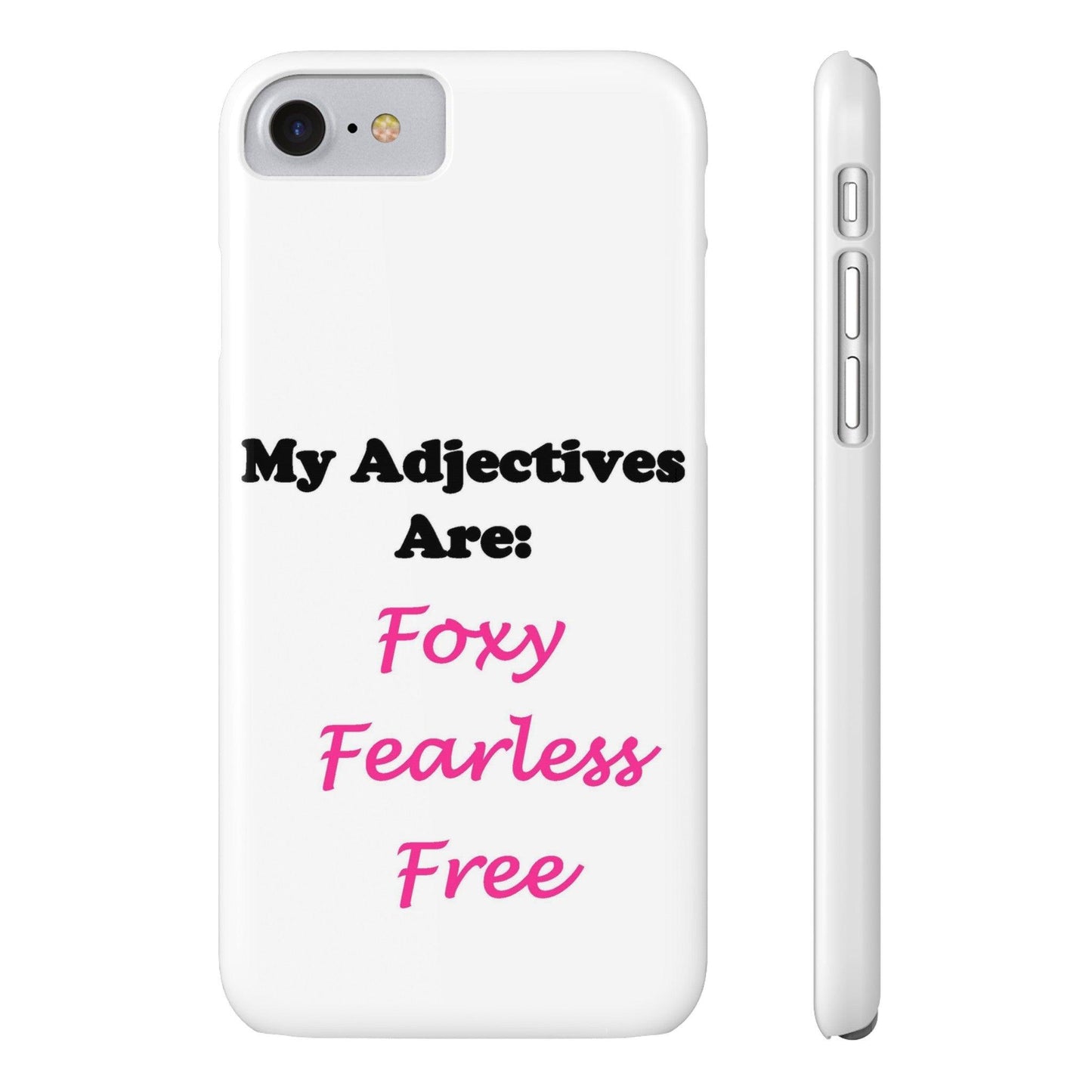 Adj. Foxy free (White) - Slim Phone Cases - Better Mode