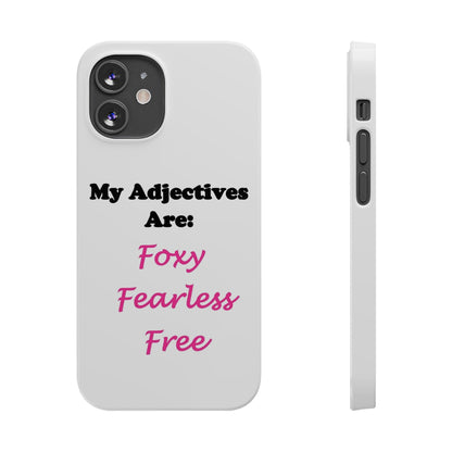 Adj. Foxy free (White) - Slim Phone Cases - Better Mode