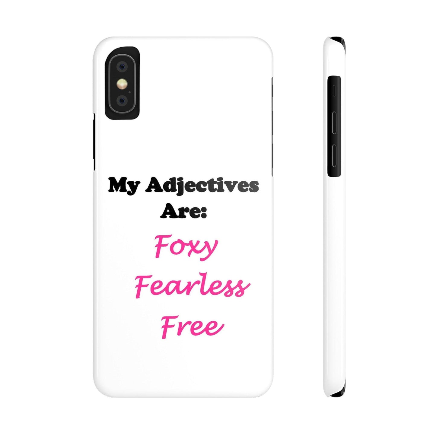 Adj. Foxy free (White) - Slim Phone Cases - Better Mode