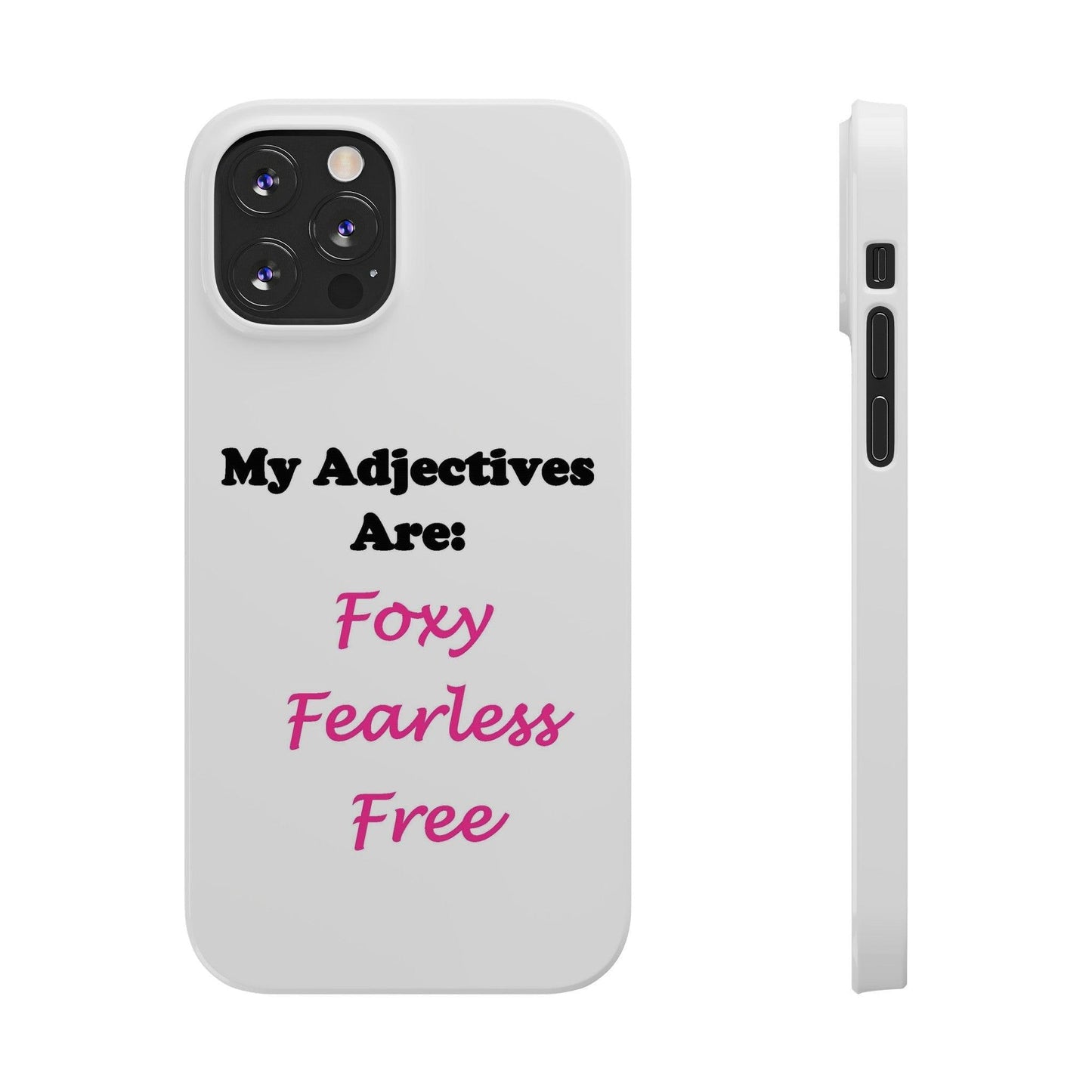 Adj. Foxy free (White) - Slim Phone Cases - Better Mode