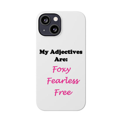 Adj. Foxy free (White) - Slim Phone Cases - Better Mode