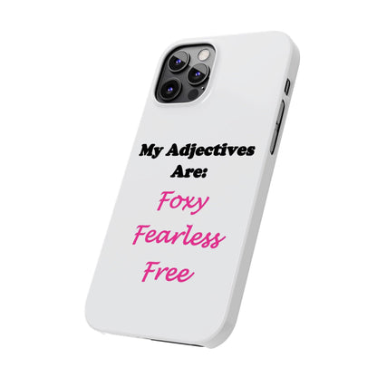 Adj. Foxy free (White) - Slim Phone Cases - Better Mode