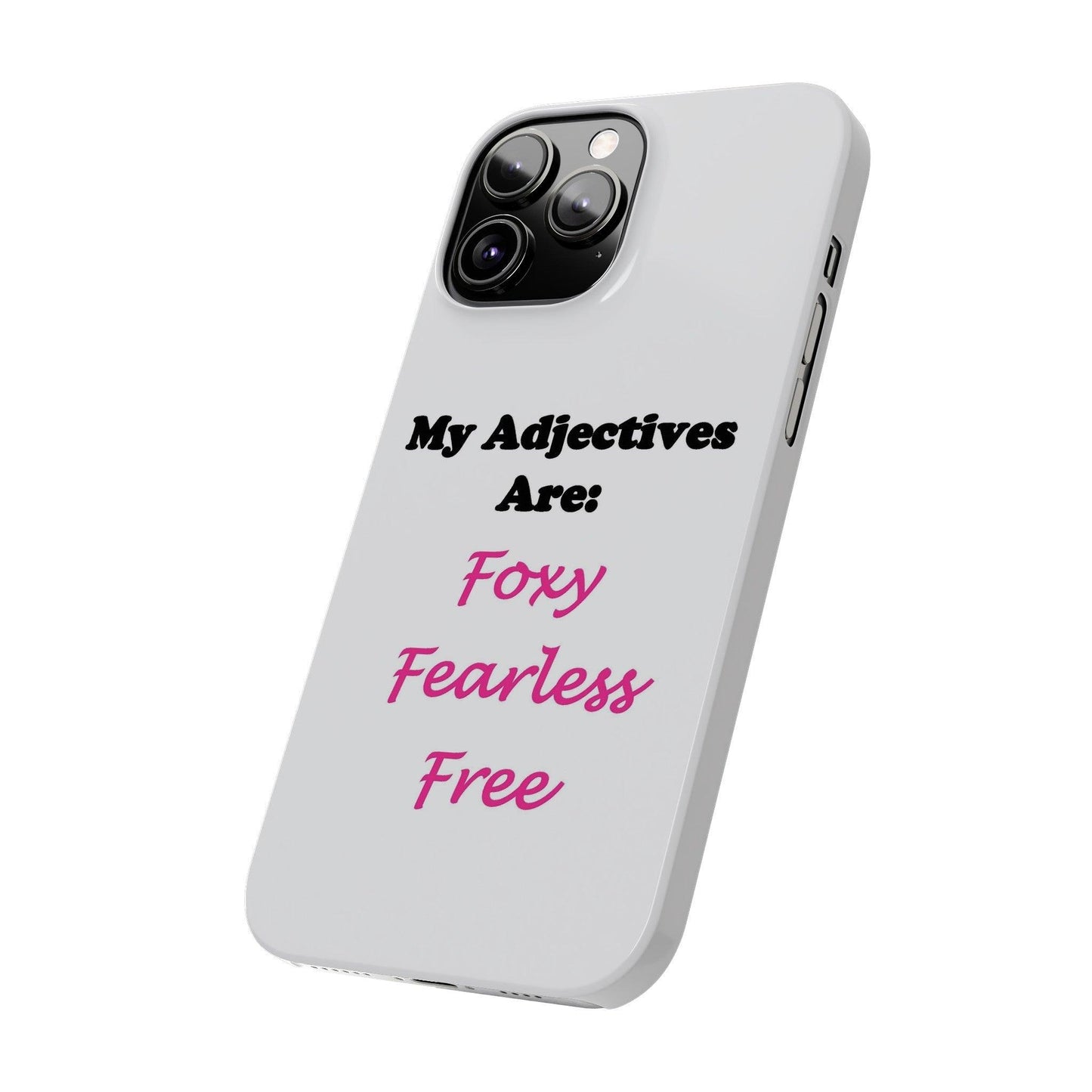 Adj. Foxy free (White) - Slim Phone Cases - Better Mode