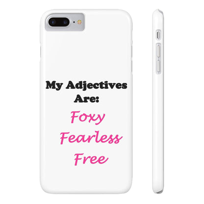 Adj. Foxy free (White) - Slim Phone Cases - Better Mode