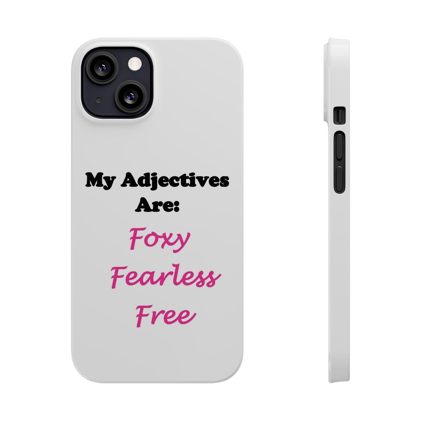 Adj. Foxy free (White) - Slim Phone Cases - Better Mode