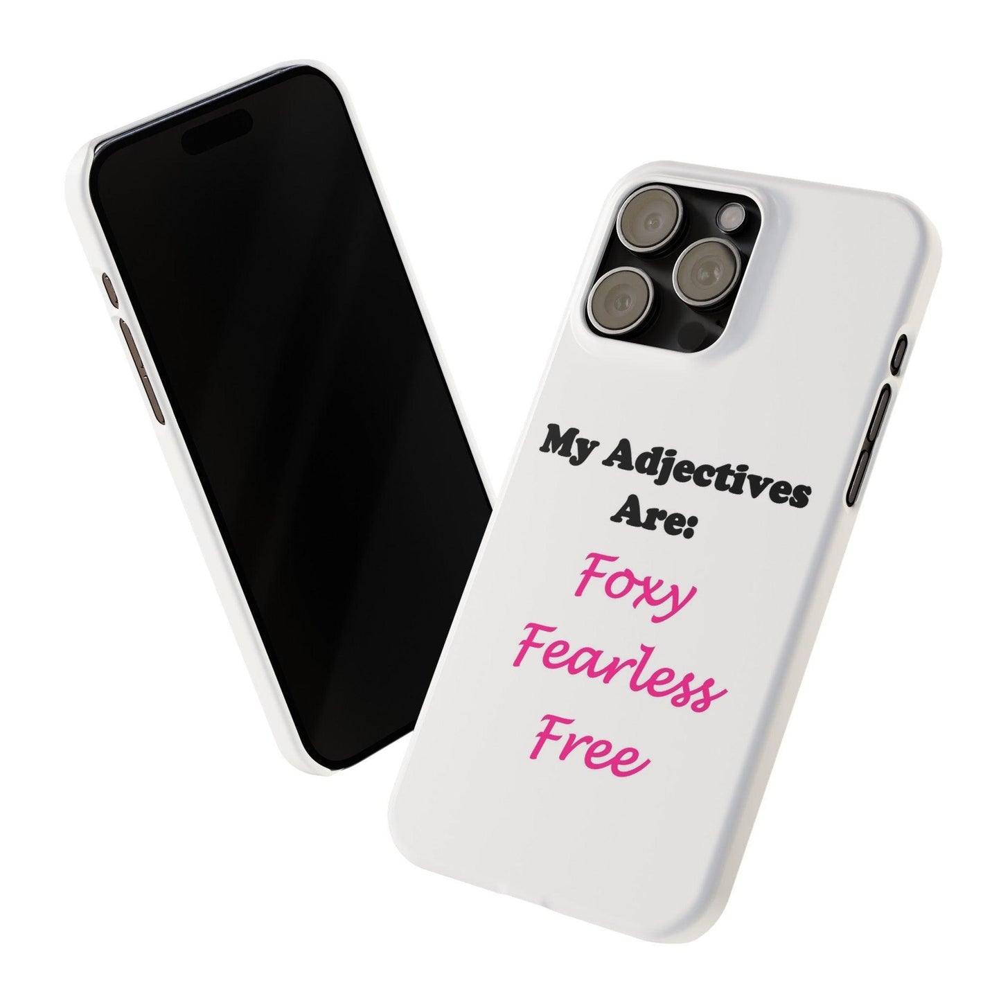 Adj. Foxy free (White) - Slim Phone Cases - Better Mode