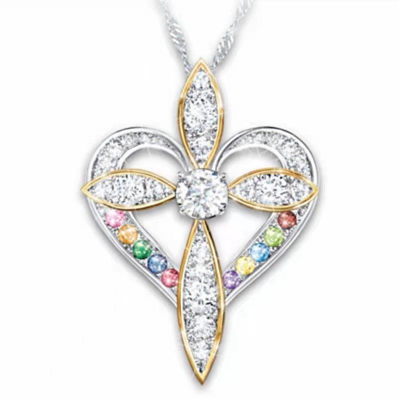 Heart Shaped Cross Pendant - Better Mode