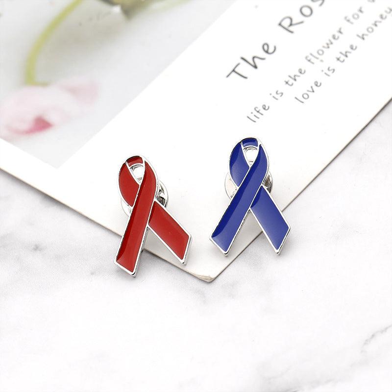 Red And Blue Ribbon  Brooch - Better Mode