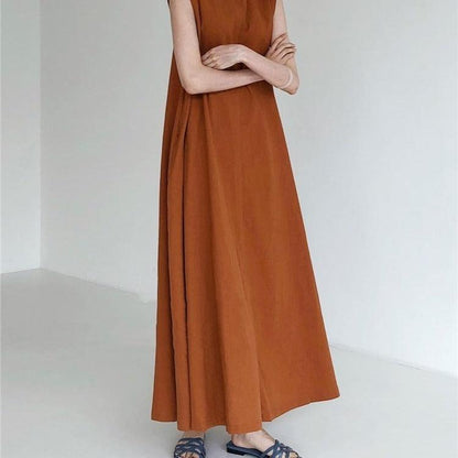 Sleeveless Maxi Shift Dress