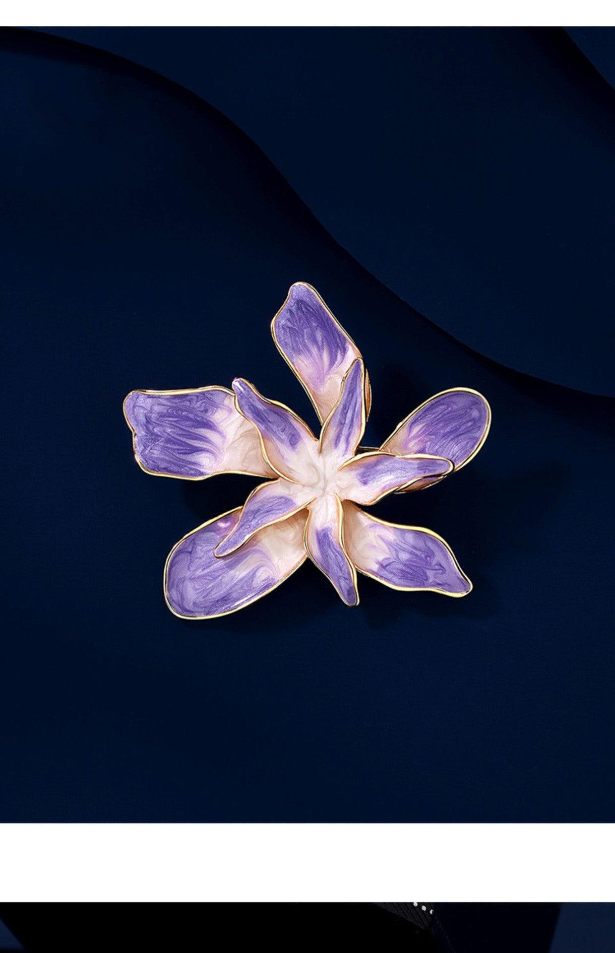 Elegant Purple Flower Brooch/Pin - Better Mode