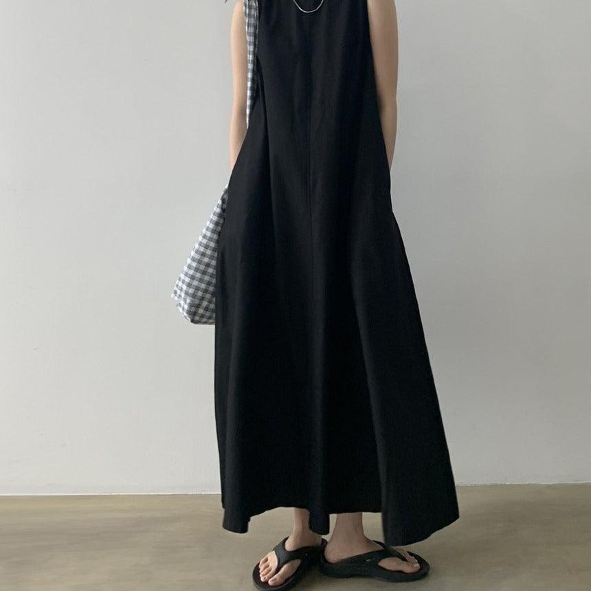 Sleeveless Maxi Shift Dress