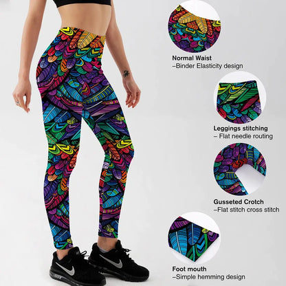 Printed Slim Workout Leggings